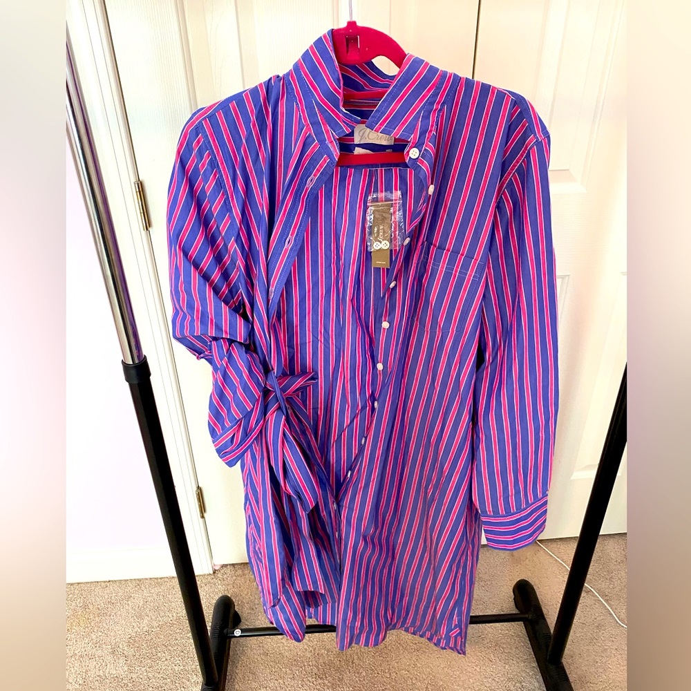 New with tags J Crew belted shirt dress